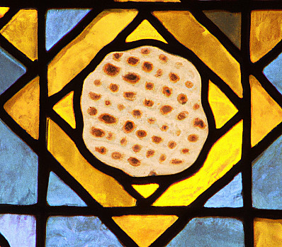 Stained Glass Matzah