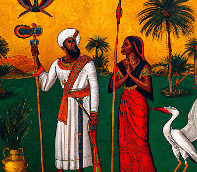 Moses and Miriam in Egypt