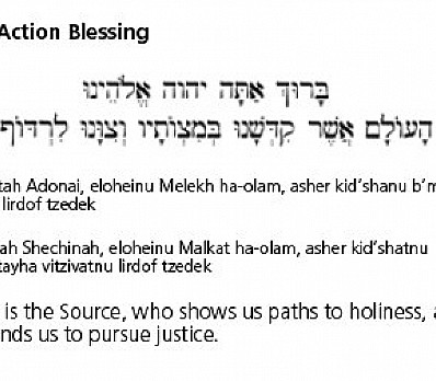 Social Action Blessing