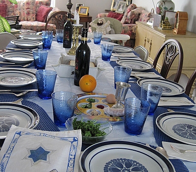 Passover table