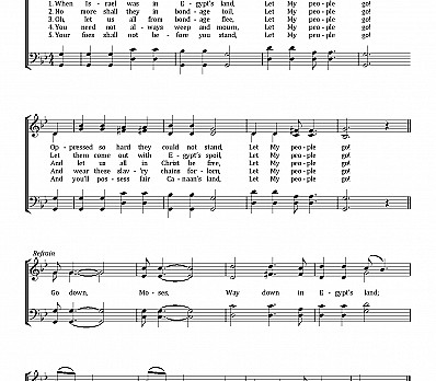 Let My People Go Sheet Music