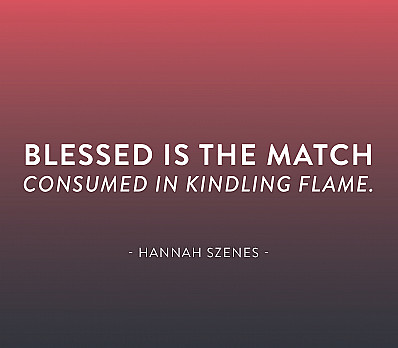 Hannah Szenes, Blessed Is the Match